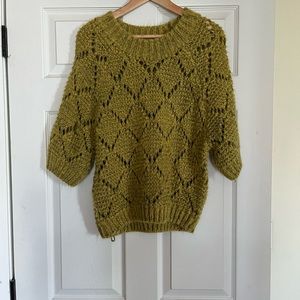 Mustard chunky knit sweater